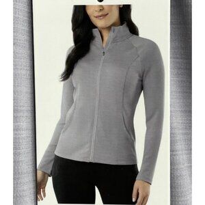 NEW 32 Degrees Heat Women's XL Purple Full Zip Jacket Lightweight Stretch